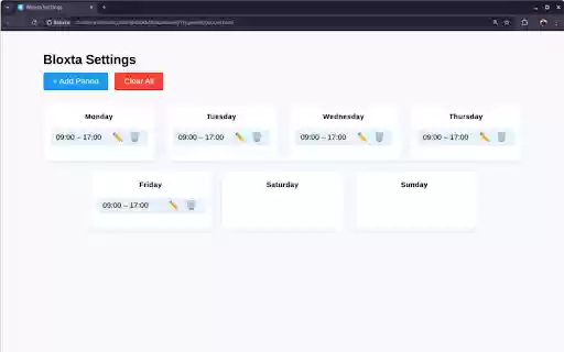 Bloxta from Chrome web store to be run with OffiDocs Chromium online Bloxta from Chrome web store to be run with OffiDocs Chromium online