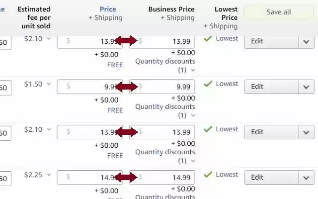 Business Price Mirror for Seller Central from Chrome web store to be run with OffiDocs Chromium online Business Price Mirror for Seller Central from Chrome web store to be run with OffiDocs Chromium online