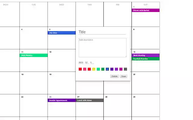 Calendar Notes from Chrome web store to be run with OffiDocs Chromium online Calendar Notes from Chrome web store to be run with OffiDocs Chromium online