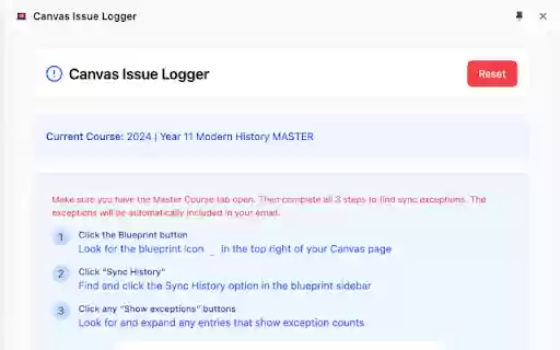 Canvas Issue Logger from Chrome web store to be run with OffiDocs Chromium online Canvas Issue Logger from Chrome web store to be run with OffiDocs Chromium online