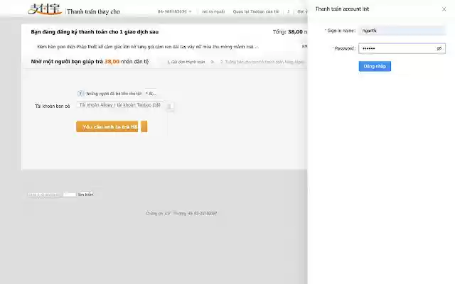 Công cụ thanh toán hộ của Ali33 from Chrome web store to be run with OffiDocs Chromium online Công cụ thanh toán hộ của Ali33 from Chrome web store to be run with OffiDocs Chromium online