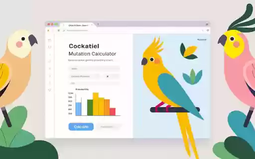 Cockatiel Mutation Calculator By ChartFarosh from Chrome web store to be run with OffiDocs Chromium online Cockatiel Mutation Calculator By ChartFarosh from Chrome web store to be run with OffiDocs Chromium online