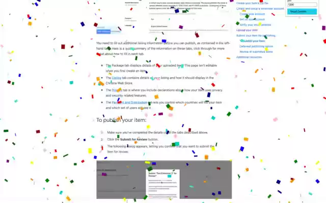 confetti a page from Chrome web store to be run with OffiDocs Chromium online confetti a page from Chrome web store to be run with OffiDocs Chromium online