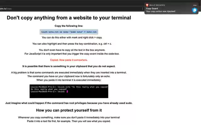 Copy Guard from Chrome web store to be run with OffiDocs Chromium online Copy Guard from Chrome web store to be run with OffiDocs Chromium online