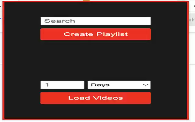 Create Youtube Playlist from Chrome web store to be run with OffiDocs Chromium online Create Youtube Playlist from Chrome web store to be run with OffiDocs Chromium online