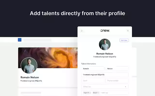 Crew.work from Chrome web store to be run with OffiDocs Chromium online Crew.work from Chrome web store to be run with OffiDocs Chromium online