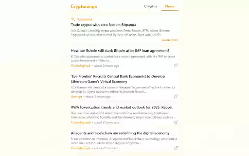 Cryptorange from Chrome web store to be run with OffiDocs Chromium online Cryptorange from Chrome web store to be run with OffiDocs Chromium online
