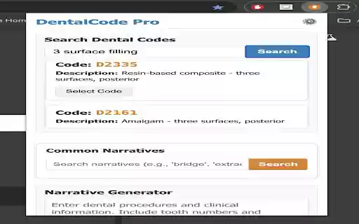 DentalCode Pro from Chrome web store to be run with OffiDocs Chromium online DentalCode Pro from Chrome web store to be run with OffiDocs Chromium online