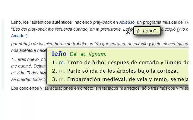 Diccionario RAE en bocadillo from Chrome web store to be run with OffiDocs Chromium online Diccionario RAE en bocadillo from Chrome web store to be run with OffiDocs Chromium online