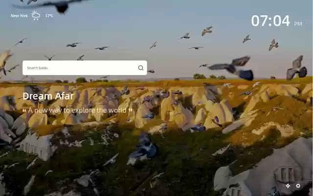 Dream Afar New Tab from Chrome web store to be run with OffiDocs Chromium online Dream Afar New Tab from Chrome web store to be run with OffiDocs Chromium online