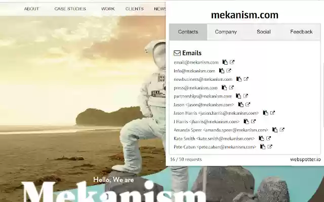 Email Lookup and Email Search by Webspotter from Chrome web store to be run with OffiDocs Chromium online Email Lookup and Email Search by Webspotter from Chrome web store to be run with OffiDocs Chromium online