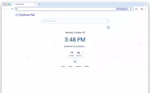 Eye Saver Tab from Chrome web store to be run with OffiDocs Chromium online Eye Saver Tab from Chrome web store to be run with OffiDocs Chromium online