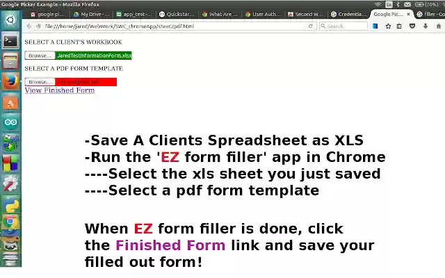EZ Form Filler from Chrome web store to be run with OffiDocs Chromium online EZ Form Filler from Chrome web store to be run with OffiDocs Chromium online