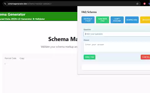 FAQ Schema from Chrome web store to be run with OffiDocs Chromium online FAQ Schema from Chrome web store to be run with OffiDocs Chromium online