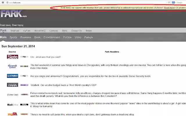 Fark Nag Eliminator from Chrome web store to be run with OffiDocs Chromium online Fark Nag Eliminator from Chrome web store to be run with OffiDocs Chromium online