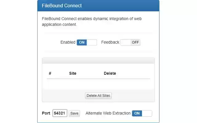 FileBound Connect from Chrome web store to be run with OffiDocs Chromium online FileBound Connect from Chrome web store to be run with OffiDocs Chromium online