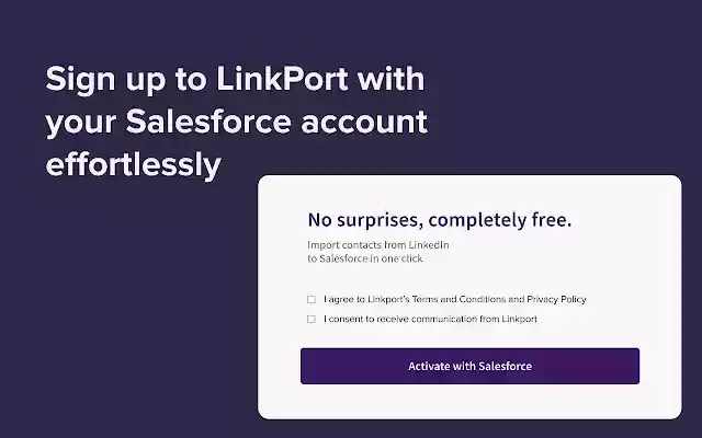 Free LinkedIn to Salesforce importer from Chrome web store to be run with OffiDocs Chromium online Free LinkedIn to Salesforce importer from Chrome web store to be run with OffiDocs Chromium online