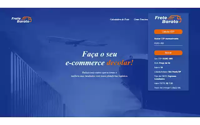 Frete Barato from Chrome web store to be run with OffiDocs Chromium online Frete Barato from Chrome web store to be run with OffiDocs Chromium online