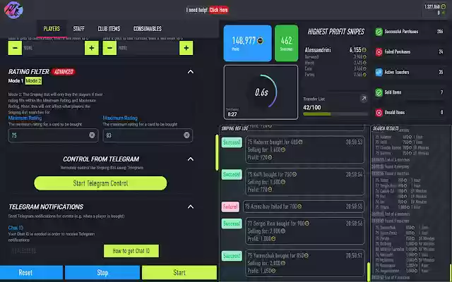 FUT Sniping Bot from Chrome web store to be run with OffiDocs Chromium online FUT Sniping Bot from Chrome web store to be run with OffiDocs Chromium online