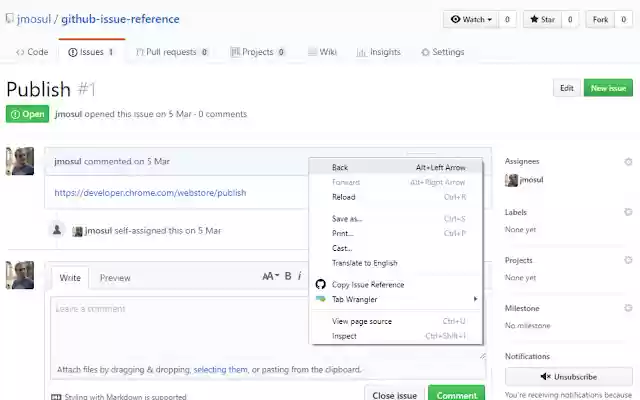GitHub Issue Reference from Chrome web store to be run with OffiDocs Chromium online GitHub Issue Reference from Chrome web store to be run with OffiDocs Chromium online