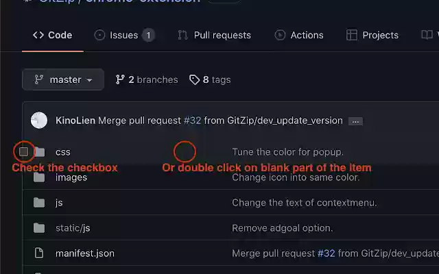 GitZip for github from Chrome web store to be run with OffiDocs Chromium online GitZip for github from Chrome web store to be run with OffiDocs Chromium online