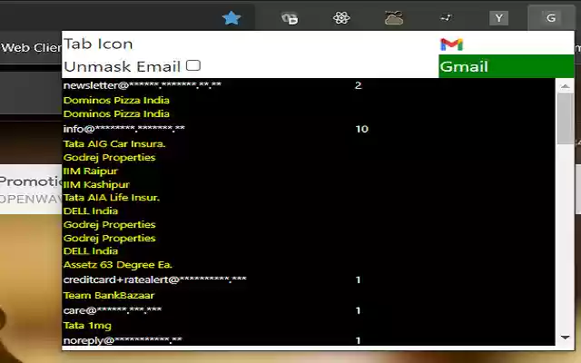 Gmail Analyzer from Chrome web store to be run with OffiDocs Chromium online Gmail Analyzer from Chrome web store to be run with OffiDocs Chromium online