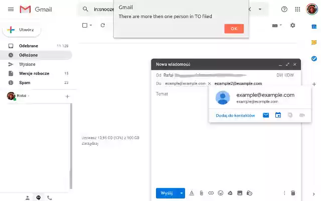 Gmail Multiple TO alert from Chrome web store to be run with OffiDocs Chromium online Gmail Multiple TO alert from Chrome web store to be run with OffiDocs Chromium online