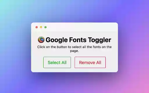Google Fonts Toggler from Chrome web store to be run with OffiDocs Chromium online Google Fonts Toggler from Chrome web store to be run with OffiDocs Chromium online