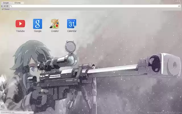 Gun Gale Online Snipe Sinon theme 1366x768 from Chrome web store to be run with OffiDocs Chromium online Gun Gale Online Snipe Sinon theme 1366x768 from Chrome web store to be run with OffiDocs Chromium online