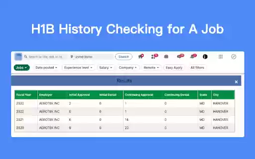H1B Sponsor Checker, Job Search LinkedRadar from Chrome web store to be run with OffiDocs Chromium online H1B Sponsor Checker, Job Search LinkedRadar from Chrome web store to be run with OffiDocs Chromium online
