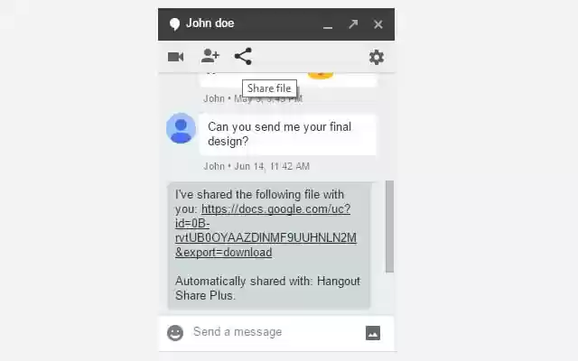 Hangout Share Plus beta from Chrome web store to be run with OffiDocs Chromium online Hangout Share Plus beta from Chrome web store to be run with OffiDocs Chromium online