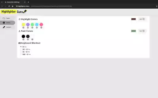 Highlighter Guru from Chrome web store to be run with OffiDocs Chromium online Highlighter Guru from Chrome web store to be run with OffiDocs Chromium online