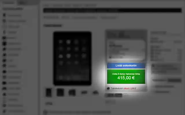 Hintahaku from Chrome web store to be run with OffiDocs Chromium online Hintahaku from Chrome web store to be run with OffiDocs Chromium online