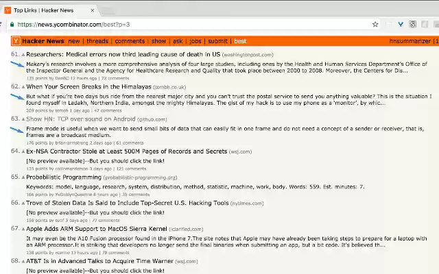 HN Previewer from Chrome web store to be run with OffiDocs Chromium online HN Previewer from Chrome web store to be run with OffiDocs Chromium online