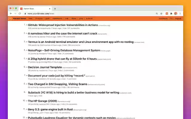 Honcho — A cleaner, nicer Hacker News from Chrome web store to be run with OffiDocs Chromium online Honcho — A cleaner, nicer Hacker News from Chrome web store to be run with OffiDocs Chromium online