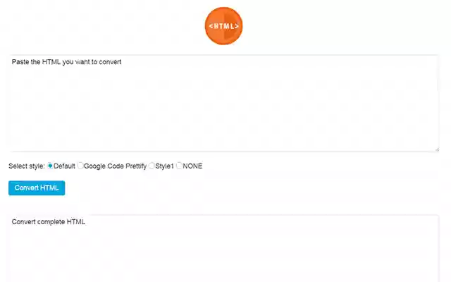 HTML source code conversion tool from Chrome web store to be run with OffiDocs Chromium online HTML source code conversion tool from Chrome web store to be run with OffiDocs Chromium online