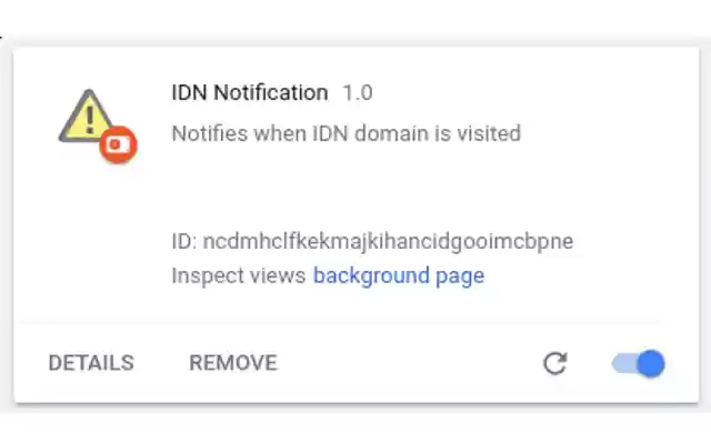 IDN Notification from Chrome web store to be run with OffiDocs Chromium online IDN Notification from Chrome web store to be run with OffiDocs Chromium online