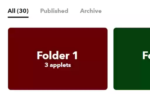 IFTTT Folders from Chrome web store to be run with OffiDocs Chromium online IFTTT Folders from Chrome web store to be run with OffiDocs Chromium online