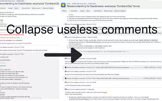 Jira comment collapser from Chrome web store to be run with OffiDocs Chromium online Jira comment collapser from Chrome web store to be run with OffiDocs Chromium online