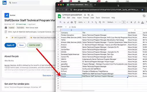Job Catcher BETA from Chrome web store to be run with OffiDocs Chromium online Job Catcher BETA from Chrome web store to be run with OffiDocs Chromium online