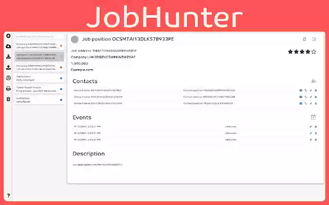 JobHunter from Chrome web store to be run with OffiDocs Chromium online JobHunter from Chrome web store to be run with OffiDocs Chromium online