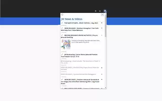 JW What is New? from Chrome web store to be run with OffiDocs Chromium online JW What is New? from Chrome web store to be run with OffiDocs Chromium online