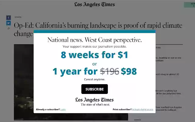 LA Times Plus from Chrome web store to be run with OffiDocs Chromium online LA Times Plus from Chrome web store to be run with OffiDocs Chromium online