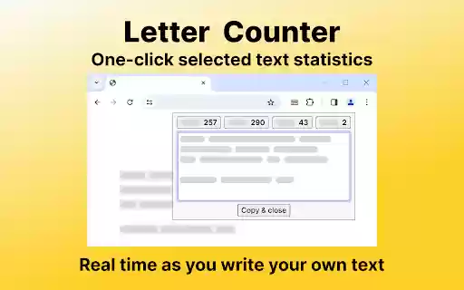 Letter Counter from Chrome web store to be run with OffiDocs Chromium online Letter Counter from Chrome web store to be run with OffiDocs Chromium online