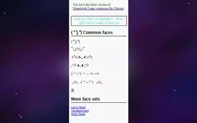Memelords Lenny Face extension from Chrome web store to be run with OffiDocs Chromium online Memelords Lenny Face extension from Chrome web store to be run with OffiDocs Chromium online