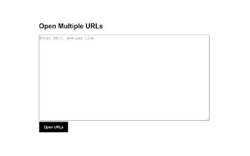 Multi URL Opener from Chrome web store to be run with OffiDocs Chromium online Multi URL Opener from Chrome web store to be run with OffiDocs Chromium online