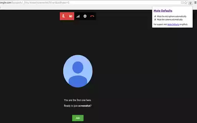 Mute Defaults from Chrome web store to be run with OffiDocs Chromium online Mute Defaults from Chrome web store to be run with OffiDocs Chromium online