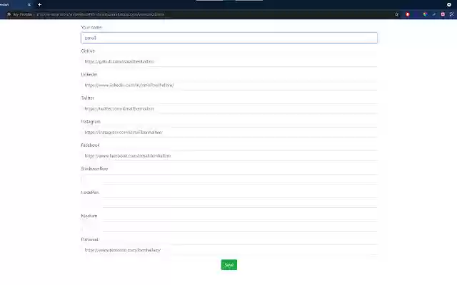 My Profiles from Chrome web store to be run with OffiDocs Chromium online My Profiles from Chrome web store to be run with OffiDocs Chromium online