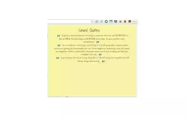 My Quotes from Chrome web store to be run with OffiDocs Chromium online My Quotes from Chrome web store to be run with OffiDocs Chromium online