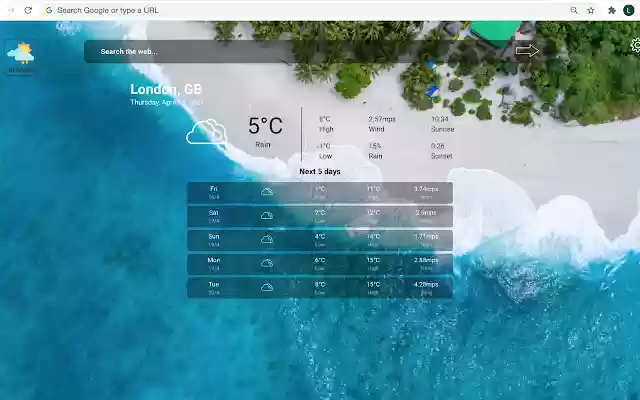 My Weather from Chrome web store to be run with OffiDocs Chromium online My Weather from Chrome web store to be run with OffiDocs Chromium online